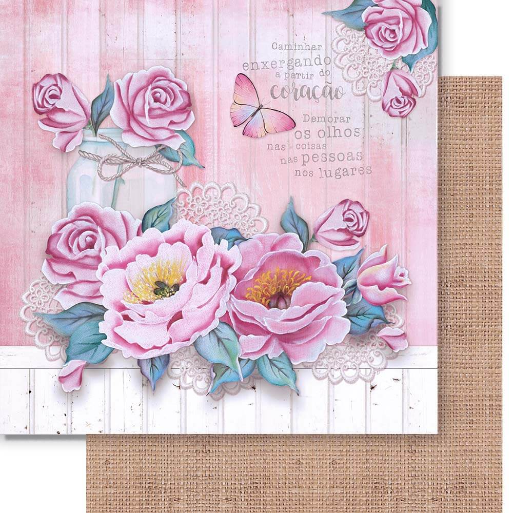 Papel Scrapbook Litoarte->SD->Papel Scrapbook Litoarte 30,5x30,5 - SD1093