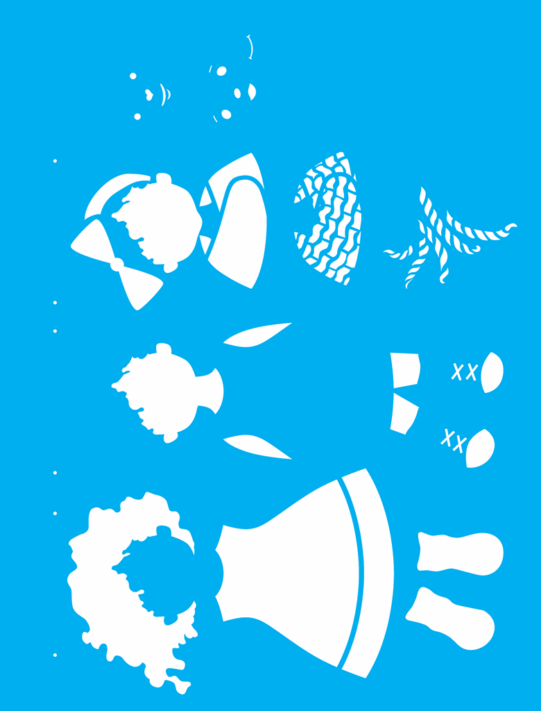 Stencil OPA>32x42>Stencil OPA2304 32x42 Infantil Boneca